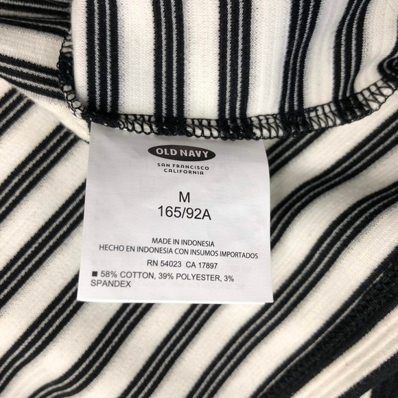 🎉Old Navy Black & White Striped 3/4 Sleeve Dress - Picture 6 of 7